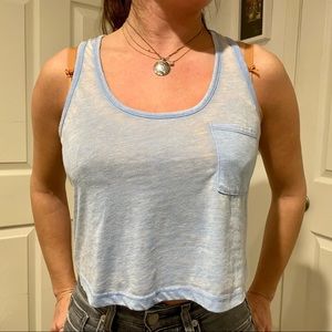 Light blue, lightweight, Mossimo, cute XS crop top.